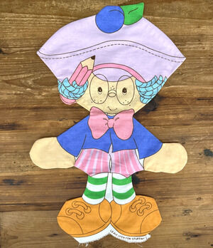 Vintage Strawberry Shortcake Plum Puddin Cut & Sew Fabric Panel 5716 No Stuffing